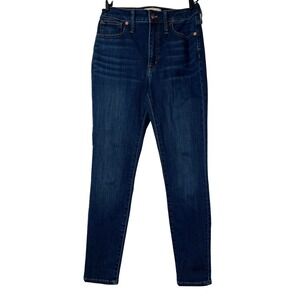Madewell Jeans Women's Size 27 Dark Blue Curvy High Rise Skinny Jean Stretch
